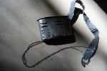 Load image into Gallery viewer, PENDANT - SILVER PLATED METAL HAND WARMER LEATHER AND SILVER
