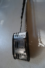 Load image into Gallery viewer, PENDANT - SILVER PLATED METAL HAND WARMER LEATHER AND SILVER
