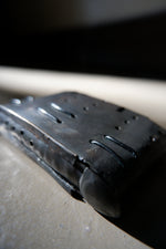 Load image into Gallery viewer, PENDANT - SILVER PLATED METAL HAND WARMER LEATHER AND SILVER
