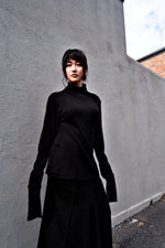 Load image into Gallery viewer, Cotton Jersey High Neck Top

