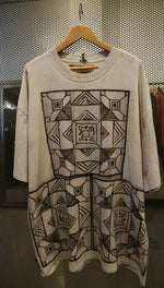 Load image into Gallery viewer, OCTGRDISGYP300 Oversized Cotton Tee Grey Distressed Treatment Gypset

