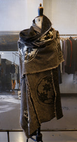 Load image into Gallery viewer, WSKSSAK210 Sakura Collection Wool Silk Scarf/ Bed Runner
