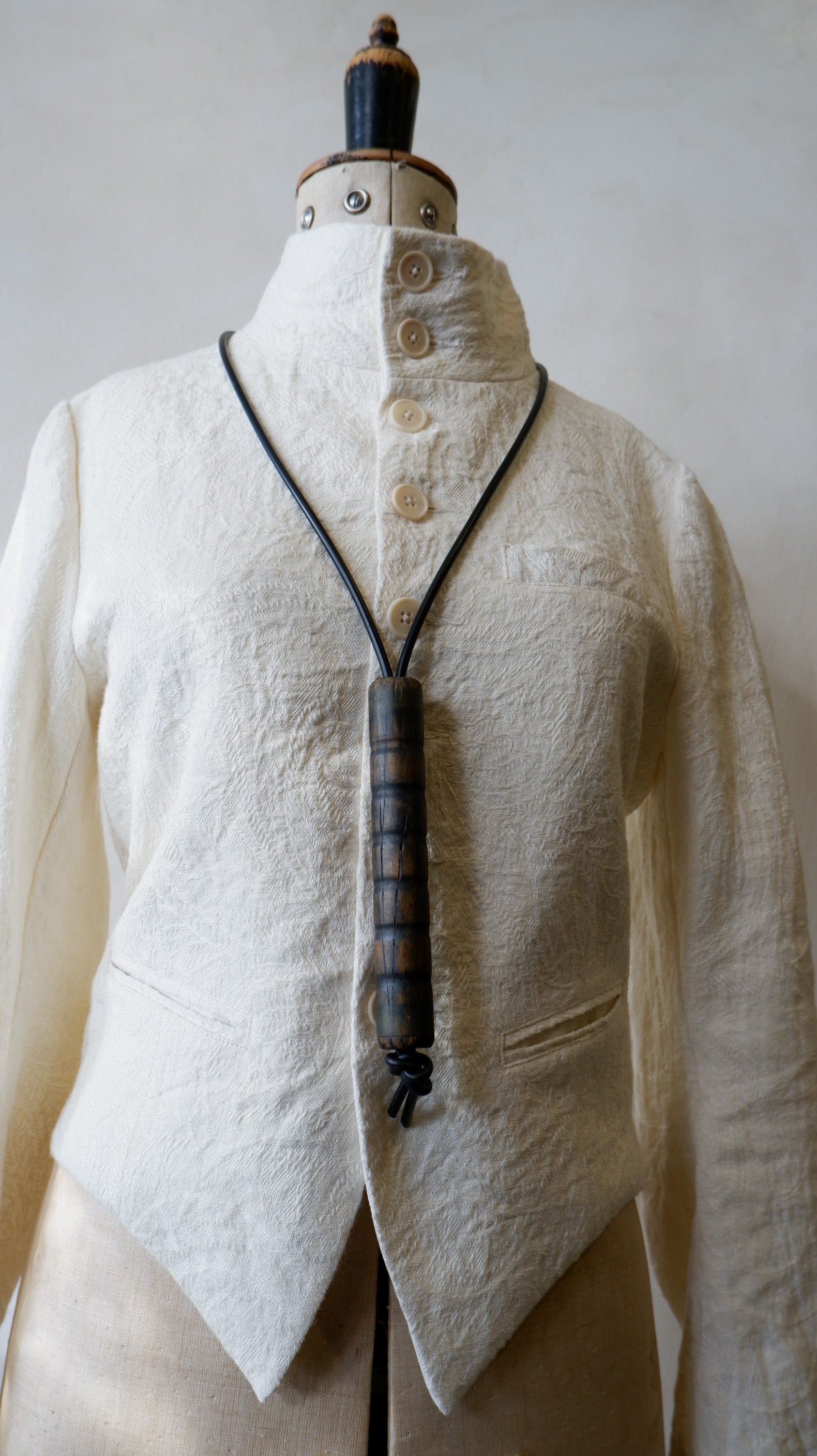 PENDANT - wooden yarn spool