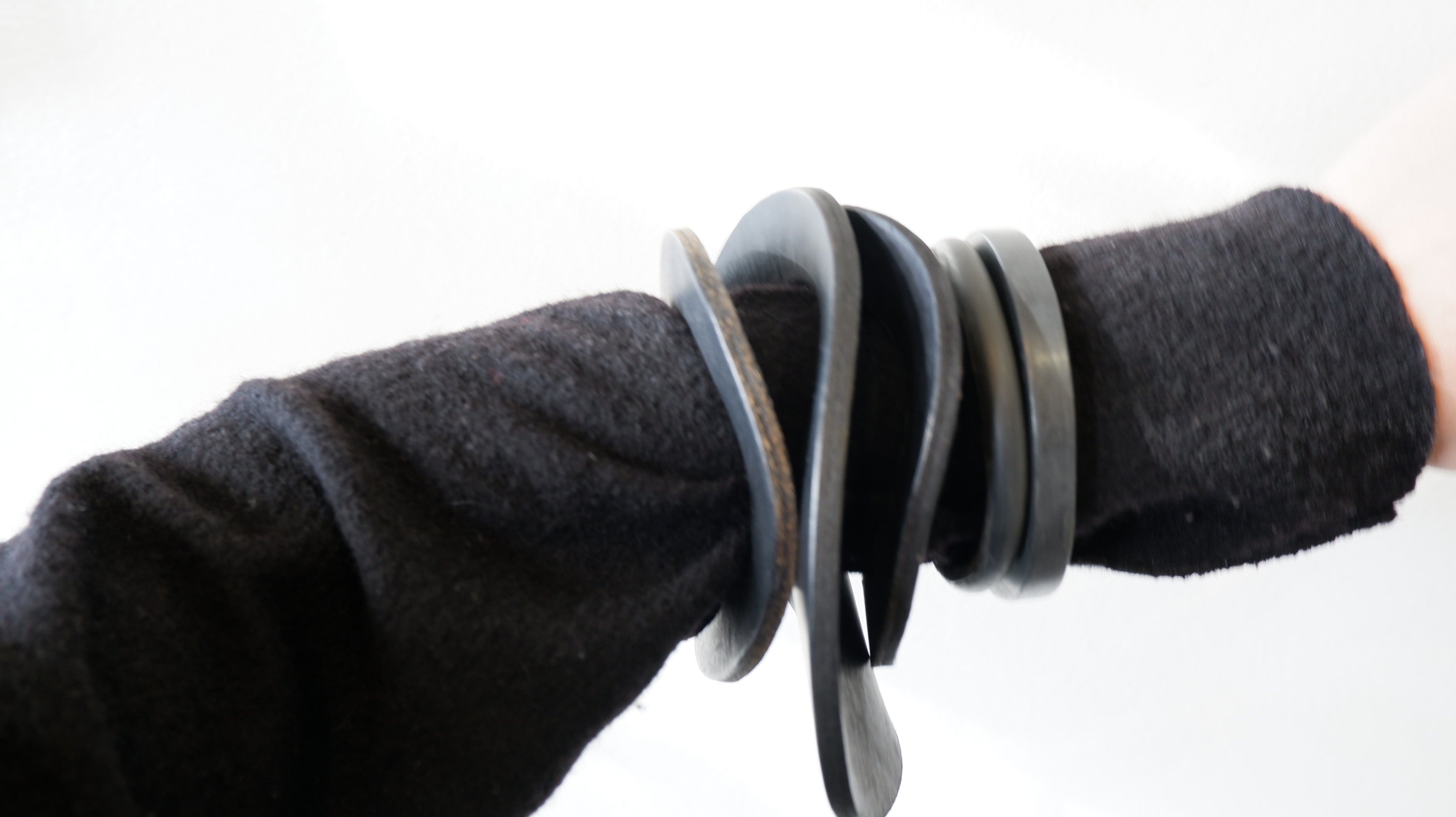 BRACELET - Leather & resin ( 5 set )
