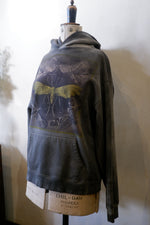 Load image into Gallery viewer, Haeckel Tineida Heavy Cotton Hoodie Distressed
