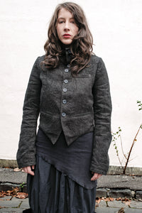 Jacquard High Collar Jacket