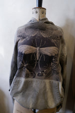 Load image into Gallery viewer, Haeckel Tineida Heavy Cotton Hoodie Distressed

