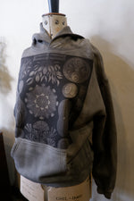 Load image into Gallery viewer, Haeckel Navicula Heavy Cotton Hoodie Distressed
