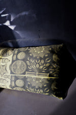 Load image into Gallery viewer, Haeckel Triceratium Navicula Cotton Chintz Cushion Chartreuse
