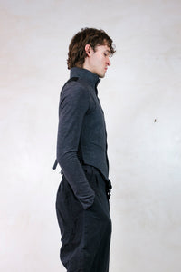 Woollen High Collar Vest