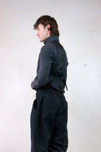 Woollen High Collar Vest