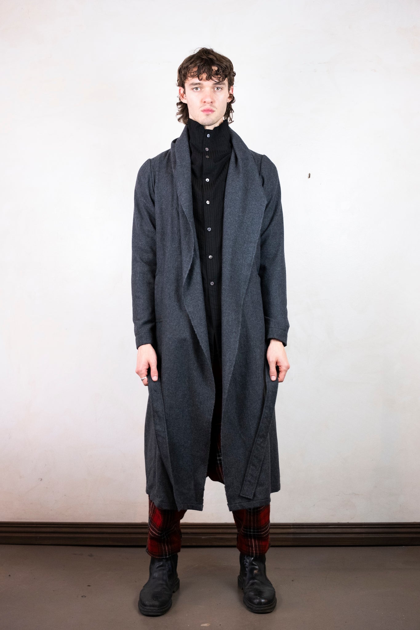 Woollen Drape Coat