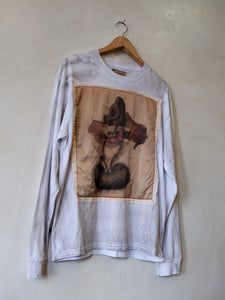 CSKTLSTDISKBAMCR60 KARL BLUME AMORPHOPHALLUS DISTRESSED TEE CREAM SILK