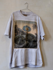 CSKTDISRTWLCR60 ROBERT THORNTON WATERLILY DISTRESSED TEE CREAM SILK