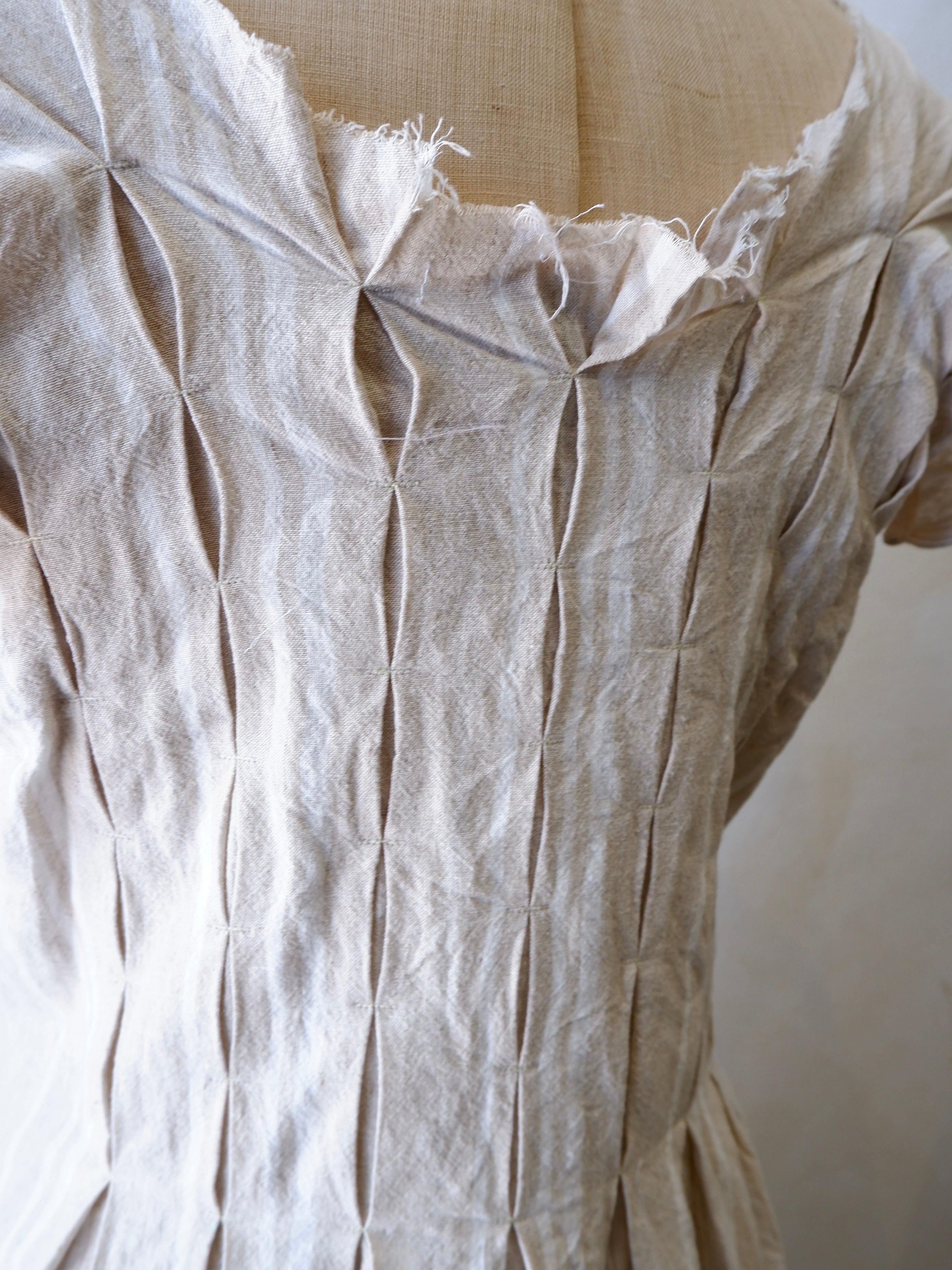 Shirring Plisse Dress