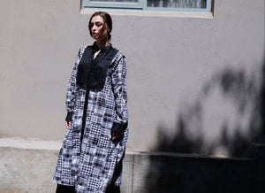 Noir Et Blanc Patchwork Dress