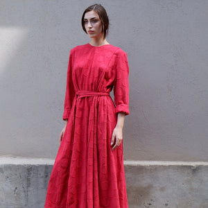 Jacquard Reverse Wrap Dress