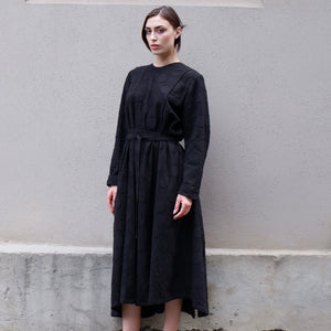 Jacquard Reverse Wrap Dress