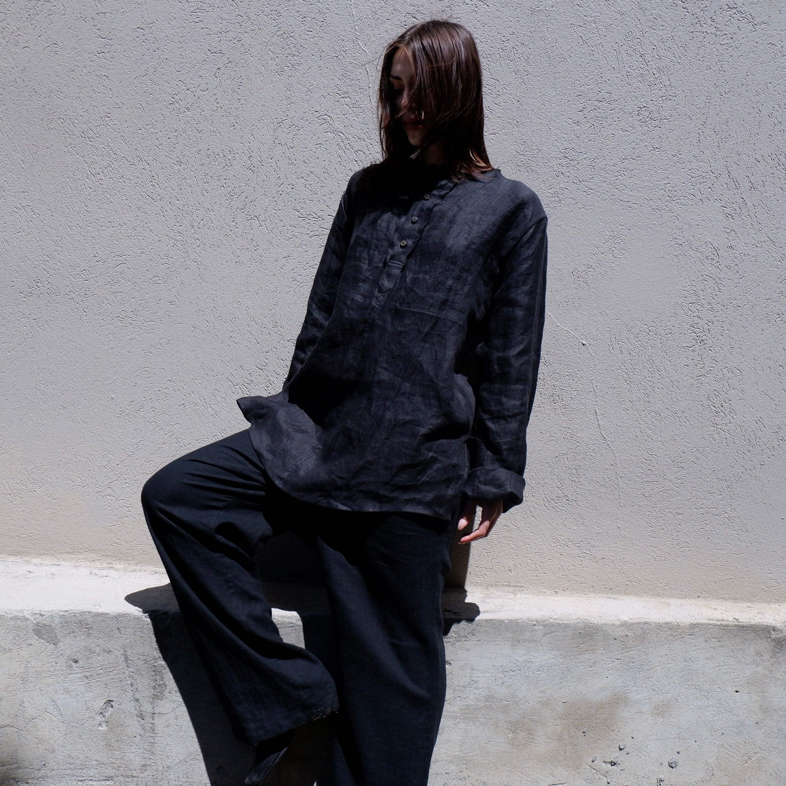 Hop Sac Linen Pullover Shirt