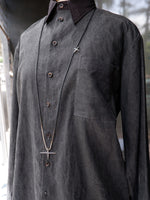 Load image into Gallery viewer, Stephanie Said Double Four Pointed Star Pendants on Square Silk Chain
