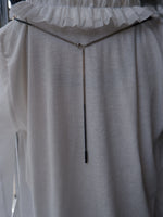 Load image into Gallery viewer, Stephanie Said Double Four Pointed Star Pendants on Square Silk Chain
