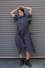 Load image into Gallery viewer, Feathered sleeved dress
