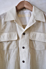 Load image into Gallery viewer, Woollen Gauze Open Collar Shirt
