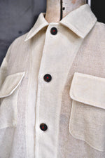 Load image into Gallery viewer, Woollen Gauze Open Collar Shirt
