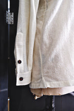 Load image into Gallery viewer, Woollen Gauze Open Collar Shirt
