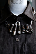 Load image into Gallery viewer, NECKLACE - SILVER PLATED MODEL 'T' FORD VALVE CAPS AND LEATHER
