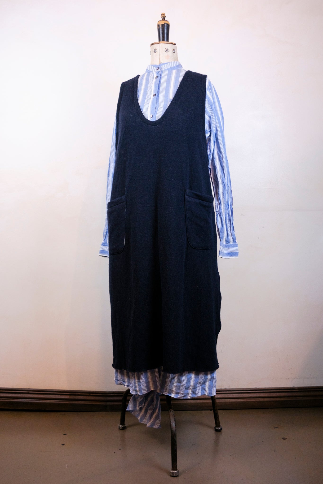 Dual Layer Pinafore Dress