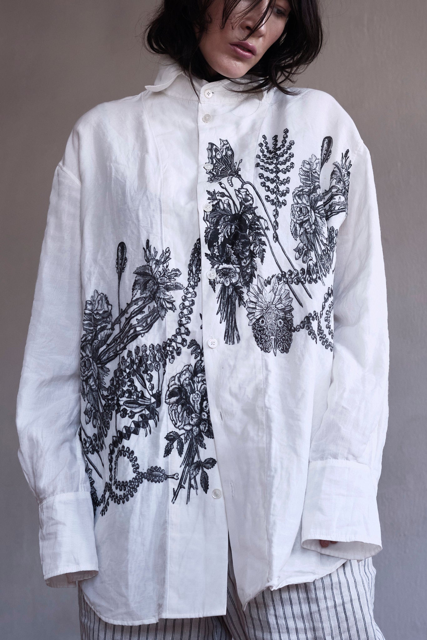 Gardenia Print Shirt
