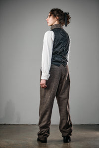 Woollen High Collar Vest