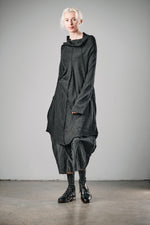 Load image into Gallery viewer, Dual Layer Draped Long Sleeve Tunic
