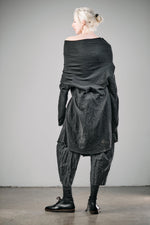 Load image into Gallery viewer, Dual Layer Draped Long Sleeve Tunic
