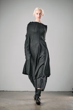Load image into Gallery viewer, Dual Layer Draped Long Sleeve Tunic
