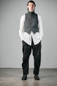Woollen High Collar Vest