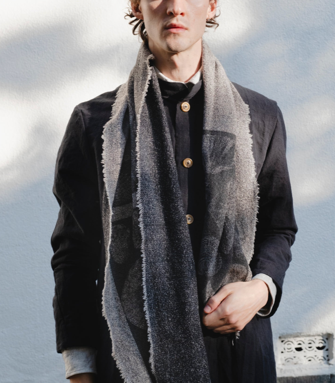 WLSFHAESH15540 Haeckel Shell Collection Wool Scarf
