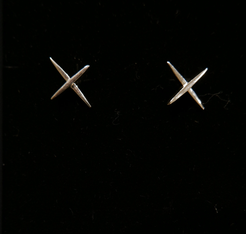 STEPHANIE SAID SS-E-14-20 FOUR POINT STAR EARRING