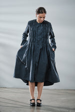 Load image into Gallery viewer, Shirring Shirt Dress
