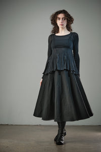 Cotton Organdy Bustle Skirt