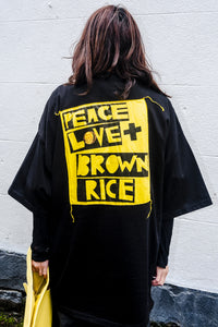 Heavy Tee Short Sleeve Peace Love and Brown Rice Patti Smith Collection