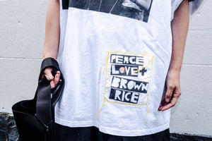 Heavy Tee Short Sleeve Peace Love and Brown Rice Patti Smith Collection