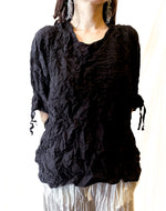 Load image into Gallery viewer, Gathered Sleeve Crushed Tunic
