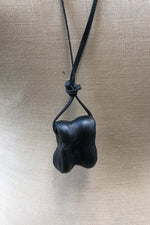 Load image into Gallery viewer, Mid 20th Century Leather Shrouded Natural Bone Knuckle &quot;Jacks&quot; Piece
