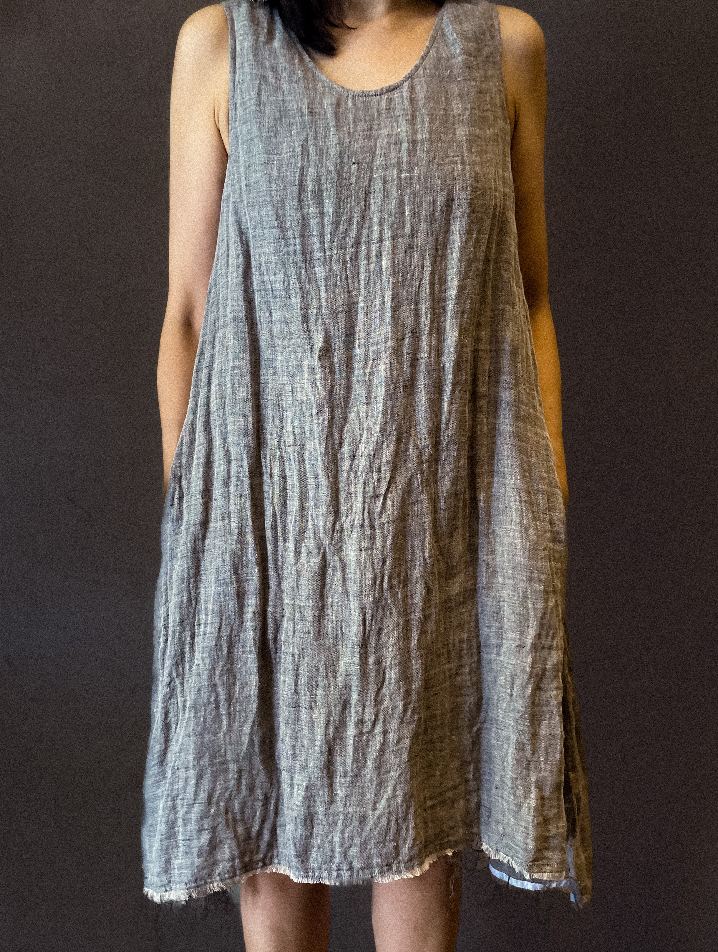 Textured Linen Dress