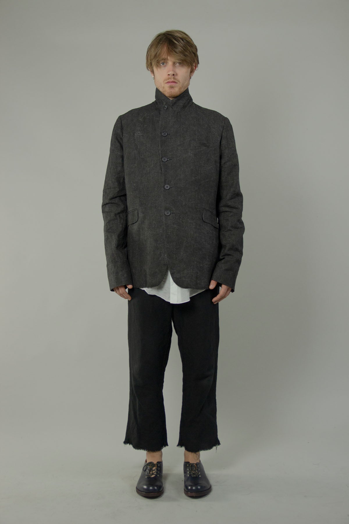 Peaked Lapel Collar Jacket