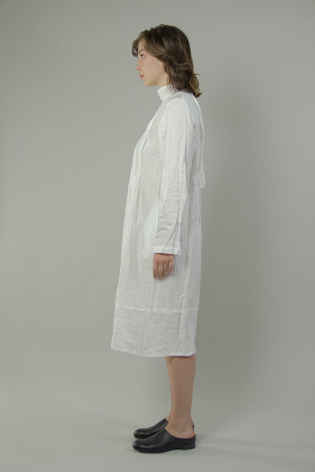 Plisse Shirt Dress