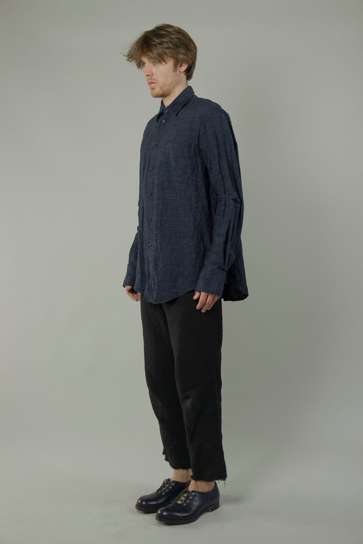 Wide Spread Collar Shirt