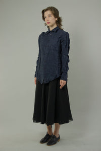 Wide Spread Collar Shirt